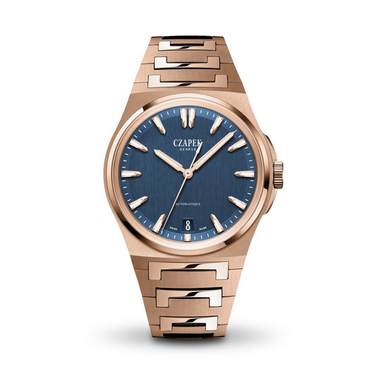 Antarctique (Mount Erebus Deep Blue – Full Gold Bracelet)